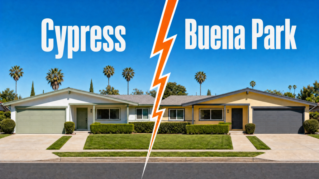 Cypress vs Buena Park homes for first-time buyers